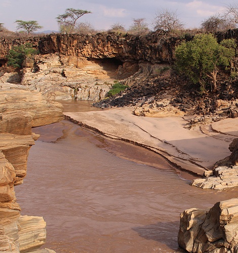 Lions Cave Camp Aussicht auf den Ewaso Ngiro