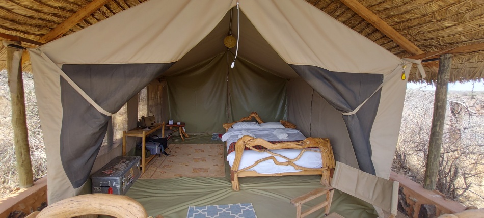 Unser Zelt im Lions Cave Camp