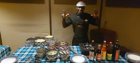 Dinner im Larsens Camp