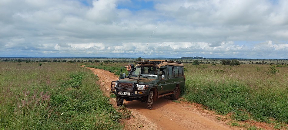 auf Pirschfahrt im Lumo Conservancy