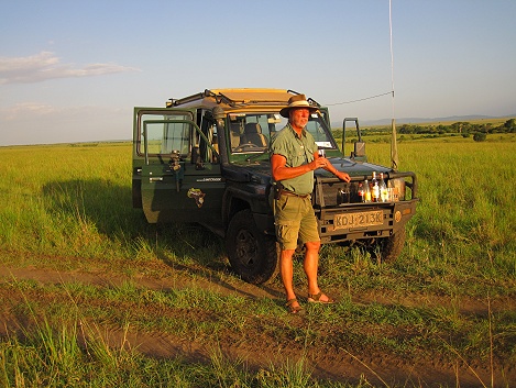 Sundowner in der Masai Mara